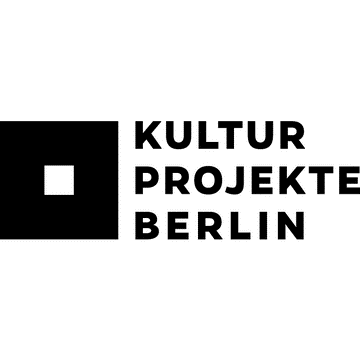 Logo der Kulturprojekte GmbH mit einem schwarzen Quadrat, in dem ein kleines weißes Quadrat ist